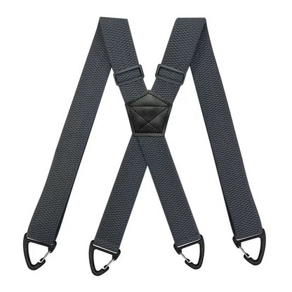 👔 Bretelles pour homme à dos en X avec crochets robustes – Larges, réglables et résistantes, pour le travail et les tenues décontractées 🎩